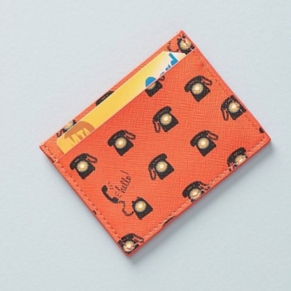 Anthropologie Accessories - Anthro 52 Conversations Telephone Card Holder Wallet
